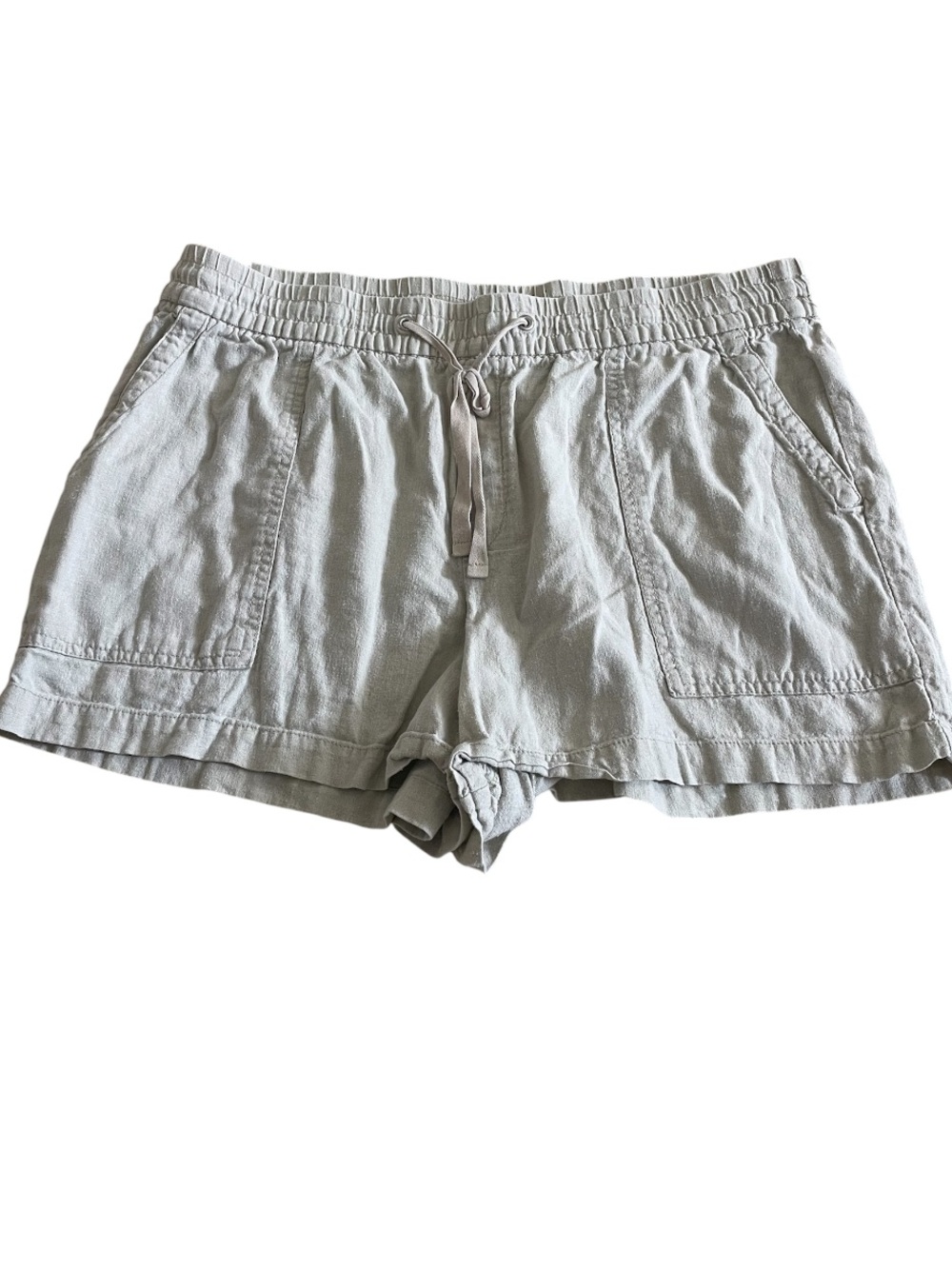 GAP Light Tan khaki Linen-Blend Drawstring Shorts